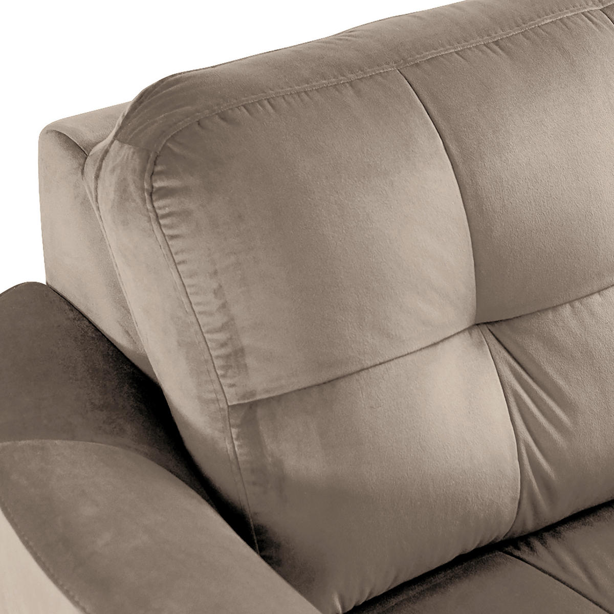 ECKSOFA - Beige/Buchefarben, Design, Holz/Textil (236/190cm) - Livetastic