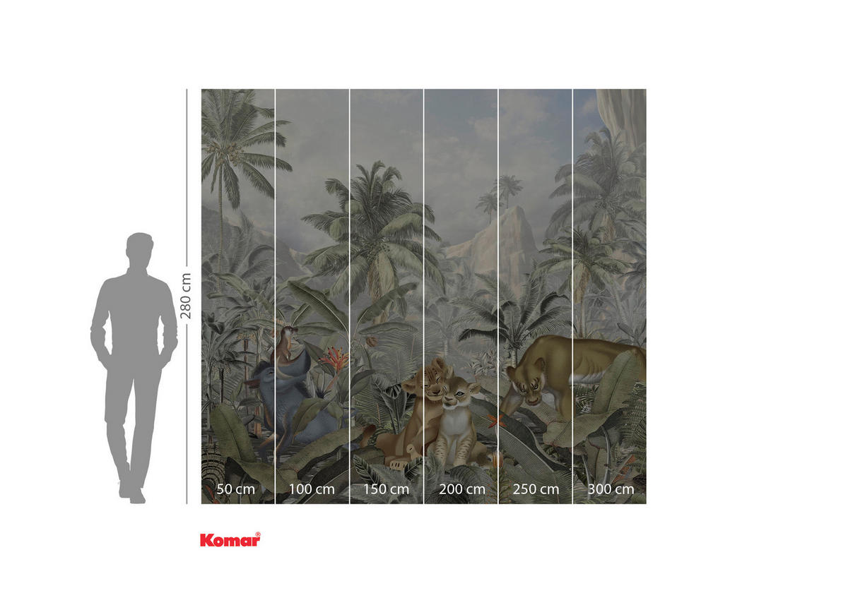 FOTOTAPET 300/280 cm  - multicolor, Trend, papper (300/280cm)