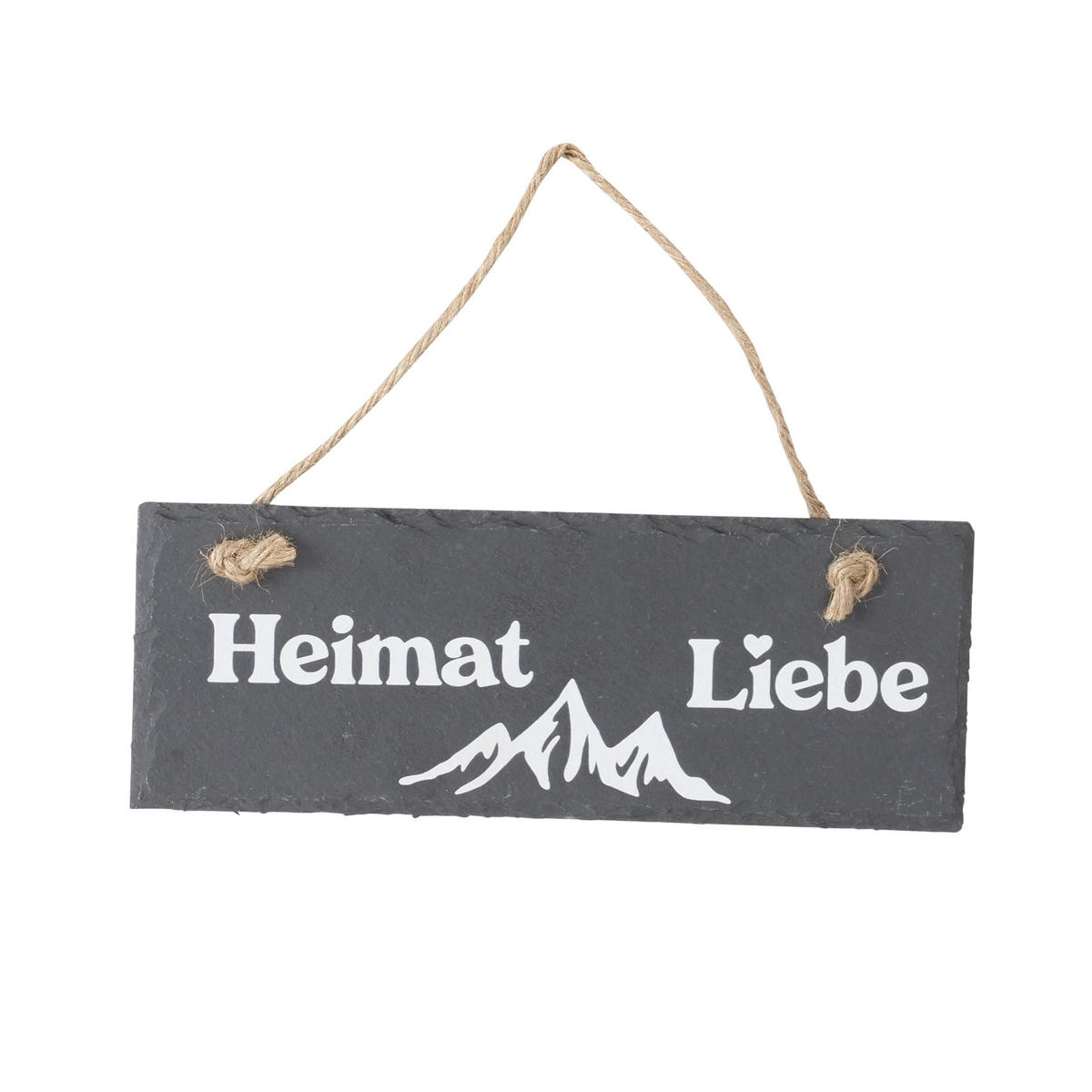 DEKOSCHILD  - Schieferfarben/Weiß, Trend, Textil/Stein (22/8,5/1cm)