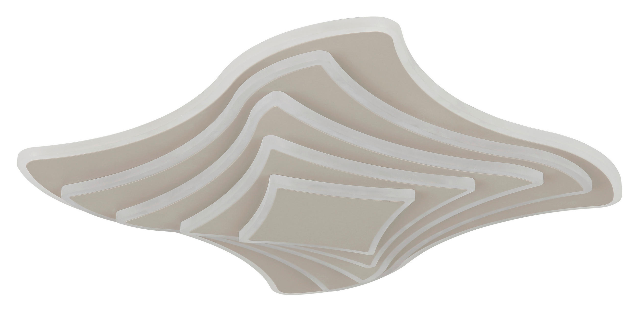 Plafonieră Cu Led 42 W    45/45/7 cm  - nisipiu, Design, plastic/metal (45/45/7cm) - Novel