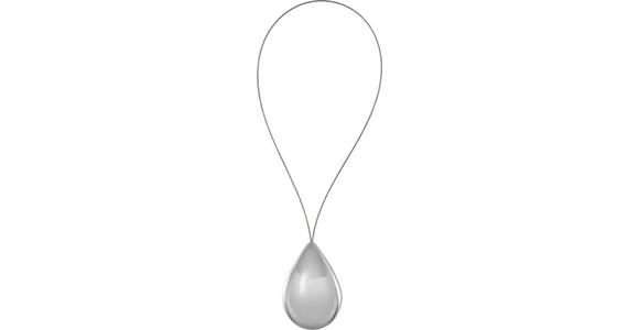 SCHLAUFENMAGNET 45.5 cm - Chromfarben, KONVENTIONELL, Kunststoff/Metall (45.5cm) - Homeware