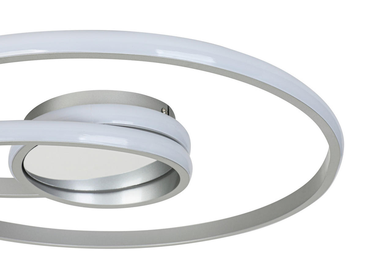 DECKENLEUCHTE 45/8 cm  - Chromfarben/Silberfarben, Trend, Kunststoff/Metall (45/8cm) - Collett's Monde