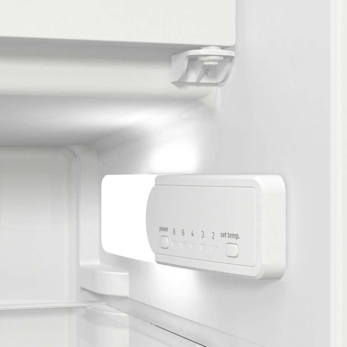 KÜHLSCHRANK 54/122,1/54,5 cm RBI512D22  - Weiß, Trend, Glas/Metall (54/122,1/54,5cm) - Gorenje