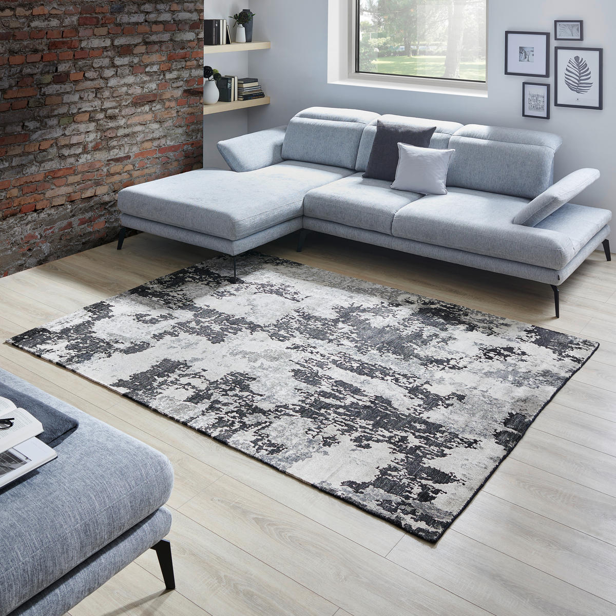 ORIENTÁLNÍ KOBEREC, 140/200 cm černá, bílá - bílá/černá, Design, textil (140/200cm) - Cazaris