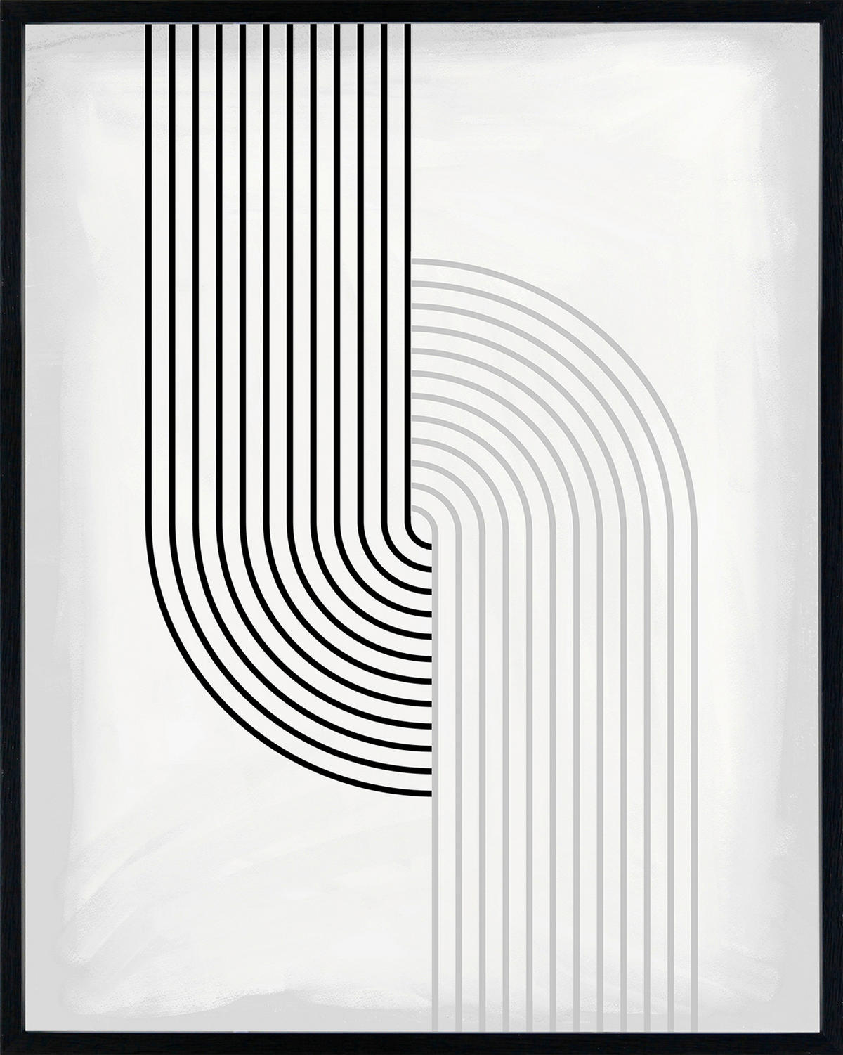 KUNSTDRUCK Abstraktes 40/50 cm  - Schwarz/Grau, Trend, Holzwerkstoff/Kunststoff (40/50cm) - Monee