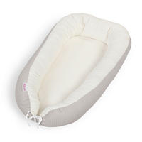 KUSCHELNEST babybay Kuschelnest Waffelpiqué  90/50/13 cm   - Grauweiß, Basics, Textil (90/50/13cm) - Babybay