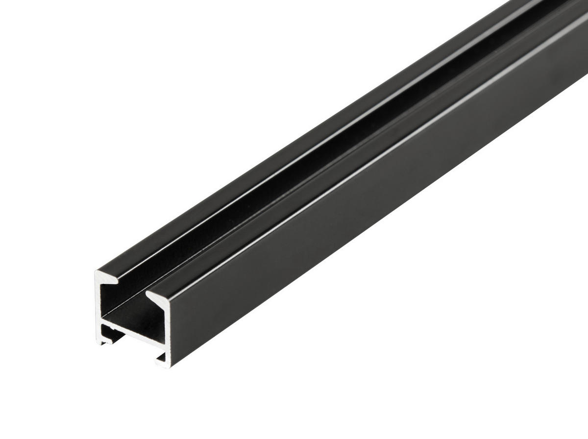 VORHANGSCHIENE - Schwarz, Basics, Metall (200cm) - Homeware