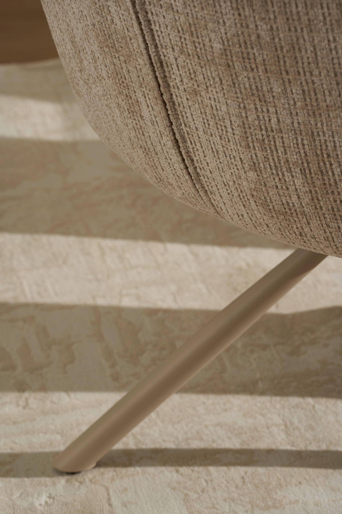 ARMLEHNSTUHL   Chenille  Beige  - Beige, MODERN, Holz/Textil (57/90/67cm) - Livetastic