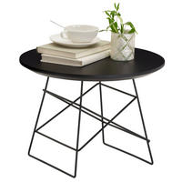 COUCHTISCH 45/45/32,5 cm rund Schwarz  - Schwarz, Design, Holz/Metall (45/45/32,5cm) - Innovation