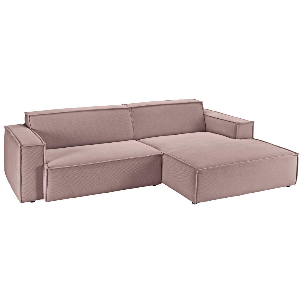 Thumbnail - Hom`in Ecksofa, Altrosa, Textil, 4-Sitzer, Ottomane rechts, L-Form, 276x168 cm, Blauer Engel, Goldenes M, Oeko-Tex® Stan...