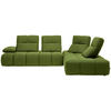 ECKSOFA in Struktur Grün  - Schwarz/Grün, Design, Kunststoff/Textil (313/233cm) - Emilio Belluti