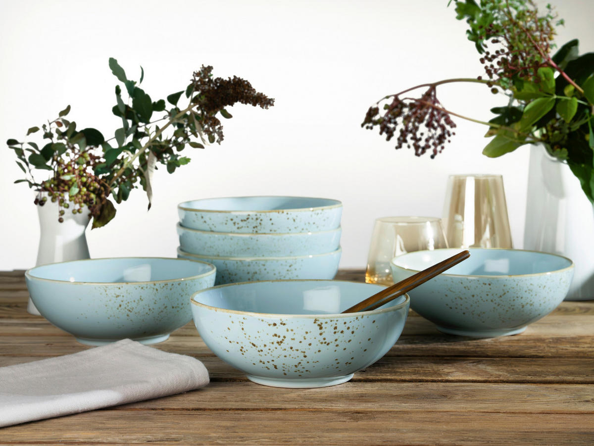 SCHÜSSELSET 16,5 cm  - Pastellblau, Trend, Keramik (16,5cm) - Creatable