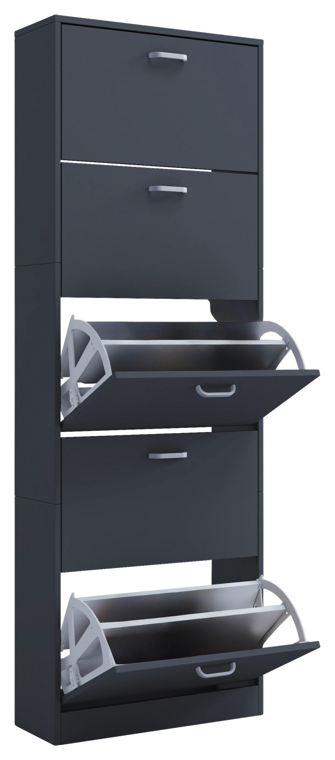 Schuhschrank Sipos Anthrazit B: 59 cm