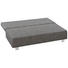 SCHLAFSOFA Webstoff Grau - Chromfarben/Grau, Design, Textil/Metall (197/88/89cm) - Novel