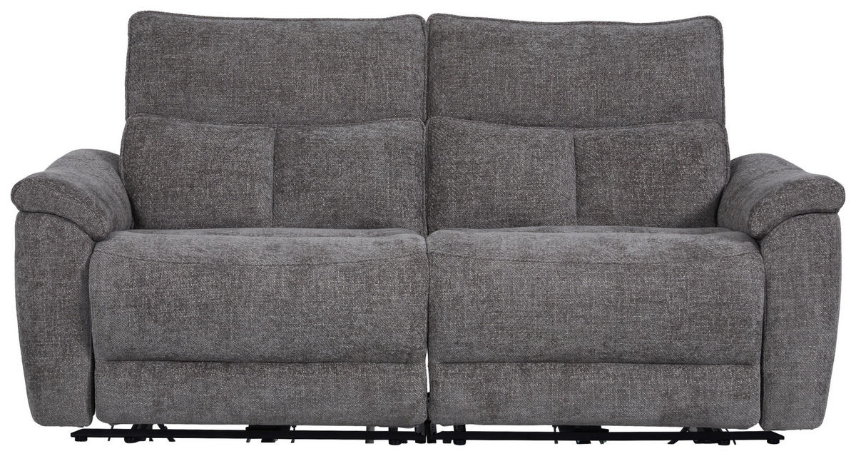 RELAXFÅTÖLJ i trä, metall, textil grå  - grå, Modern, metall/trä (97,8/96,5/102cm)