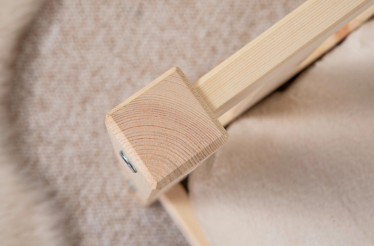 AUSZIEHBETT 100/200 cm  in Naturfarben  - Naturfarben, MODERN, Holz/Textil (100/200cm) - MID.YOU