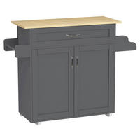 SERVIERWAGEN , Anthrazit, Honigeiche  - Honigeiche/Anthrazit, Basics, Holzwerkstoff/Kunststoff (114/89/39cm) - MID.YOU
