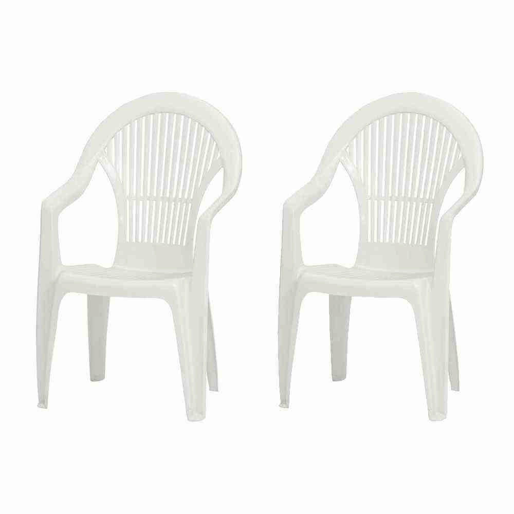 STAPELSESSEL in Kunststoff Weiß  - Weiß, KONVENTIONELL, Kunststoff (54/93/57cm) - Siena Garden