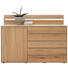 KOMMODE 159/93,3/45,3 cm - Chromfarben/Buchefarben, Natur, Holz/Metall (159/93,3/45,3cm) - Valnatura KOMMODE 159/93,3/45,3 cm - Chromfarben/Buchefarben, Natur, Holz/Metall (159/93,3/45,3cm) - Valnatura