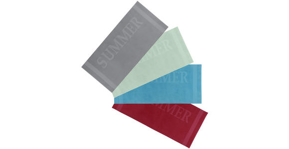STRANDTUCH 80/180 cm Rot - Rot, KONVENTIONELL, Textil (80/180cm) - Esposa
