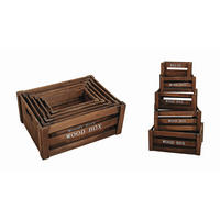 KISTENSET - Braun, Basics, Holz (37/28/15cm)