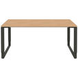 SCHREIBTISCH 160/80/68-82 cm  in Anthrazit, Hickory  - Anthrazit/Hickory, Design, Holzwerkstoff/Metall (160/80/68-82cm) - Moderano