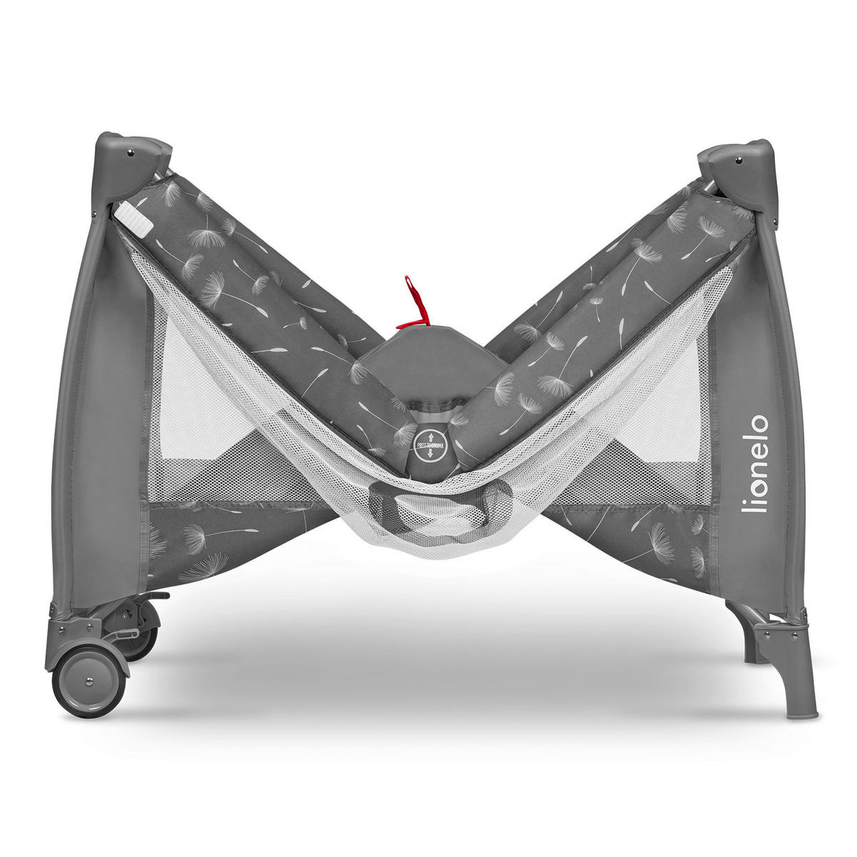 REISEBETT Sven Plus  71/86/127 cm  - Dunkelgrau/Grau, Basics, Kunststoff (71/86/127cm) - Lionelo