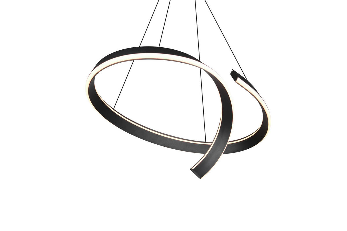 LED-HÄNGELEUCHTE CIRONDA 81/200/55 cm  - Schwarz, Design, Metall (81/200/55cm) - Cinque