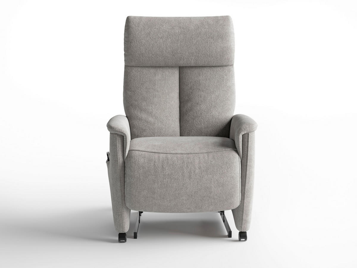 RELAXSESSEL in Textil Grau  - Schwarz/Grau, Basics, Kunststoff/Textil (76/112/84cm) - Sit & More