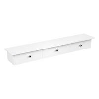 WANDREGAL  - Weiß, Basics, Holzwerkstoff (80/10/15cm) - Boxxx
