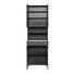 SEITENSCHRANK Graphitfarben - Silberfarben/Graphitfarben, Design, Holzwerkstoff/Kunststoff (60/185/35cm) - Carryhome