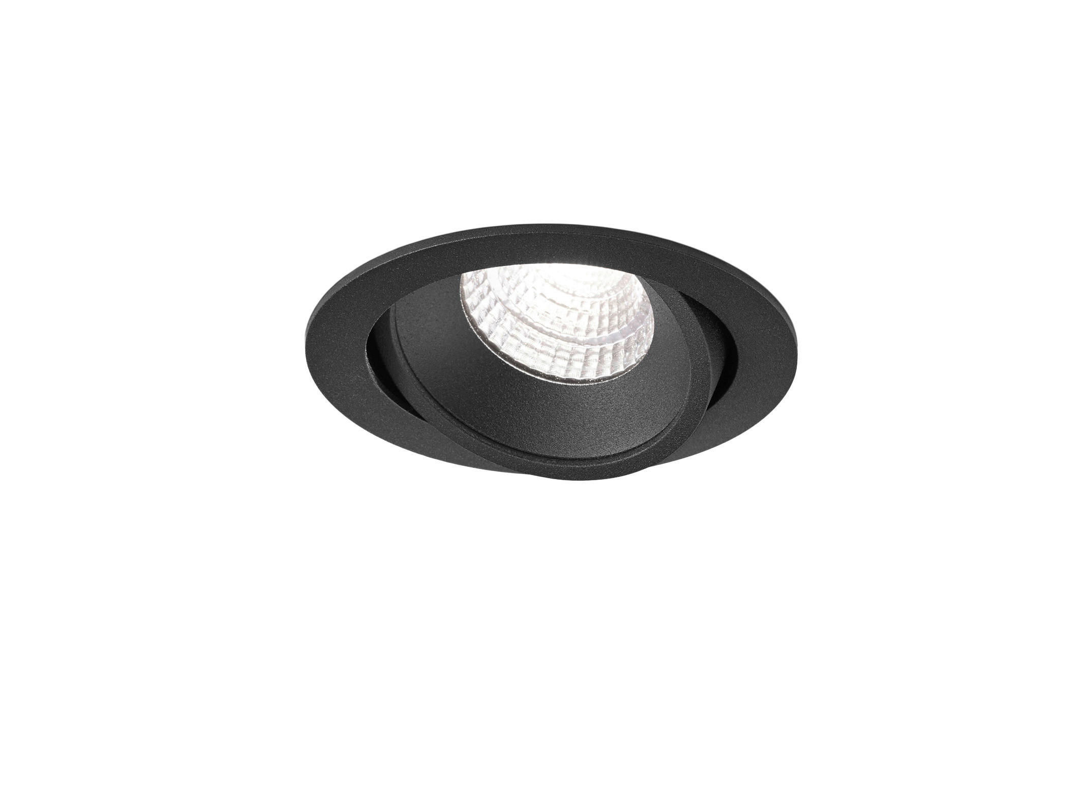 LED-EINBAUSPOT Sid 9 / 8,2/2 / 3,7 cm  - Schwarz, Design, Metall (9 / 8,2/2 / 3,7cm) - Helestra