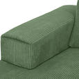 ECKSOFA  in Cord Olivgrün  170/285 cm  - Schwarz/Olivgrün, KONVENTIONELL, Textil/Metall (170/285cm) - Carryhome