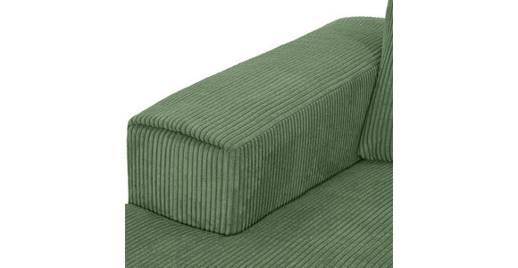 ECKSOFA  in Cord Olivgrün  170/285 cm  - Schwarz/Olivgrün, KONVENTIONELL, Textil/Metall (170/285cm) - Carryhome