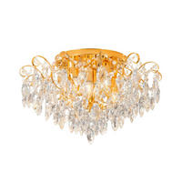 STROPNÉ SVIETIDLO, 60/35,5 cm  - mosadzná, Konventionell, kov/sklo (60/35,5cm)