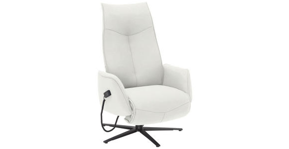 RELAXSESSEL in Textil Creme  - Anthrazit/Creme, Design, Textil/Metall (71/114/84cm) - Johann Jakob