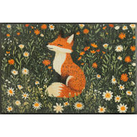 FUSSMATTE 50/75 cm Floral Foxy  - Grün, Trend, Kunststoff/Textil (50/75cm) - wash+dry