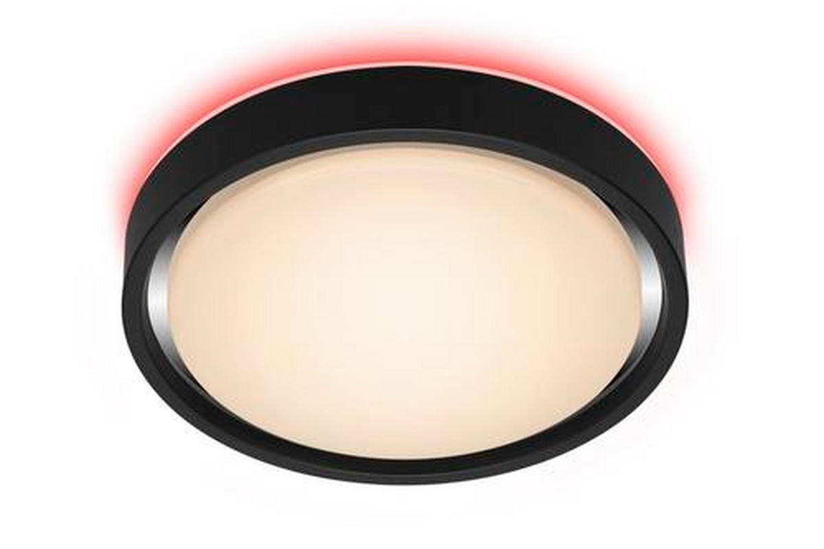 LED-DECKENLEUCHTE  36/7,5 cm    - Schwarz, Basics, Kunststoff/Metall (36/7,5cm) - Novel