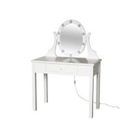 STOL ZA ŠMINKANJE bijela  - bijela, Lifestyle, staklo/drvni materijal (80/110/40cm) - Ambia Home
