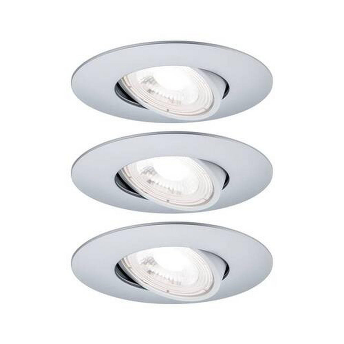 LED-DECKENLEUCHTE 8,2 cm  - Chromfarben, Basics, Kunststoff (8,2cm) - Paulmann