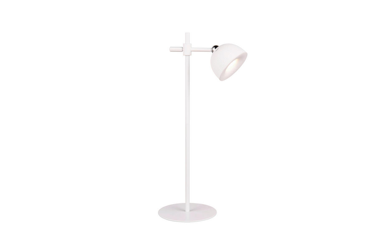 AKKU-TISCHLEUCHTE - Weiss, Konventionell, Kunststoff (13,2/20/41cm)
