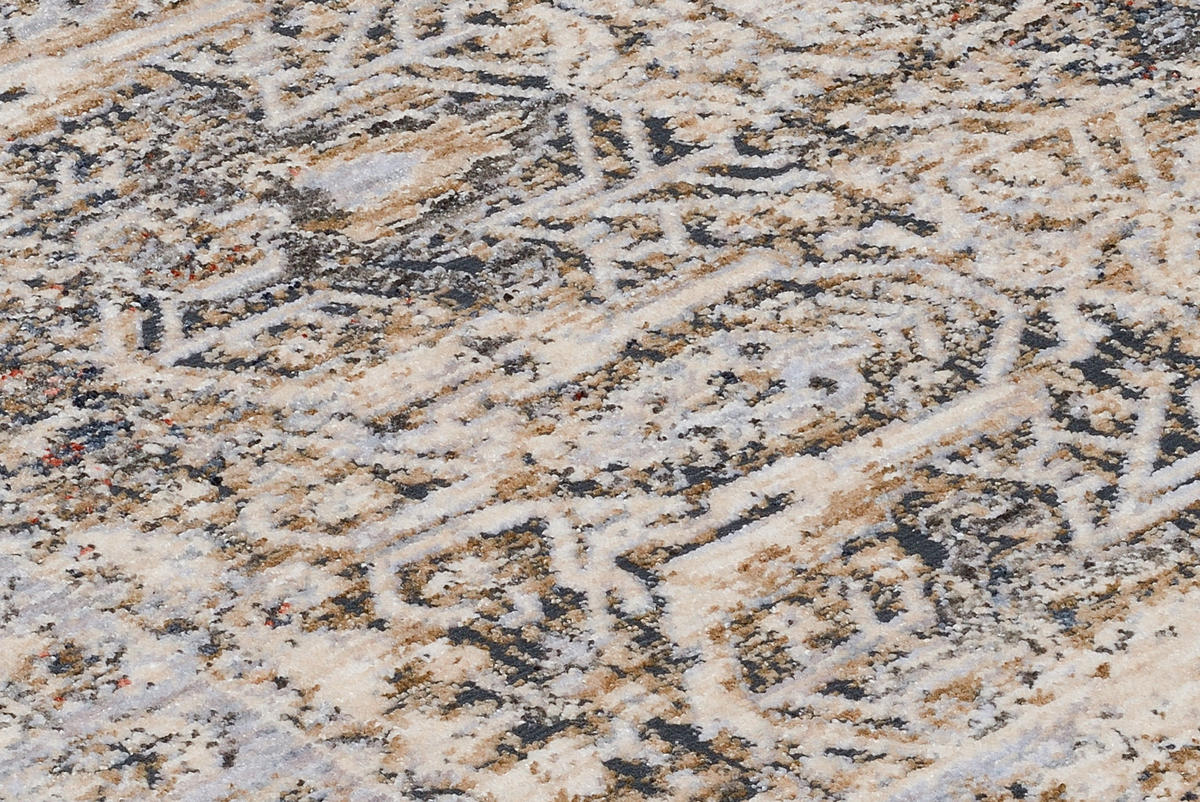 VINTAGE-TEPPICH 133/190 cm Blau, Beige  - Blau/Beige, Design, Textil (133/190cm) - Novel