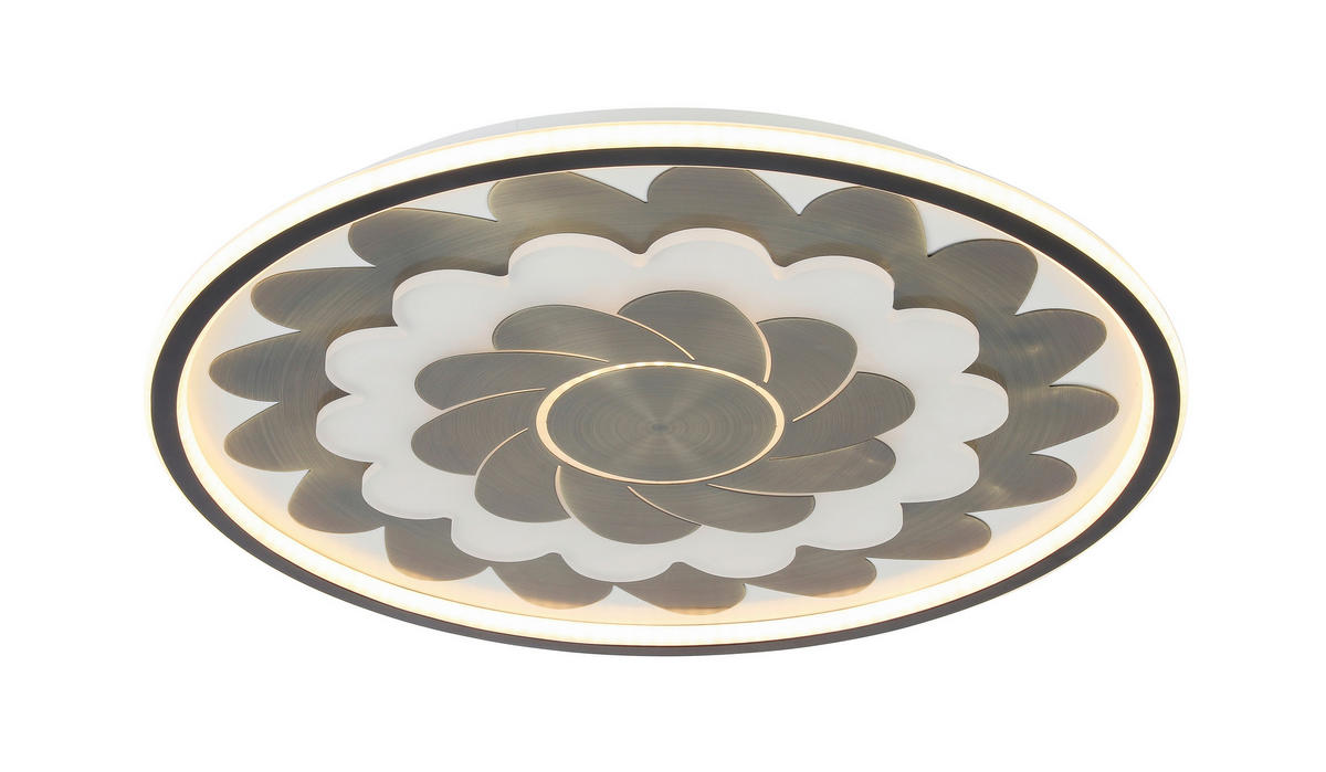 STROPNÉ LED SVIETIDLO, 58/5,5 cm  - čierna/biela, Lifestyle, kov/plast (58/5,5cm) - Dieter Knoll