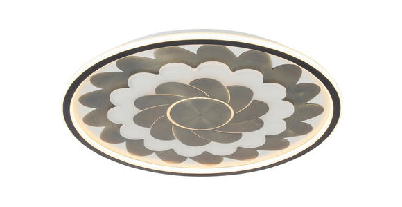 LED-DECKENLEUCHTE 58/5,5 cm - Messingfarben/Schwarz, LIFESTYLE, Kunststoff/Metall (58/5,5cm) - Dieter Knoll