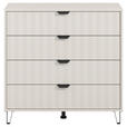 KOMMODE  in 93/90/40 cm  - Kaschmir/Schwarz, Basics, Holzwerkstoff/Metall (93/90/40cm) - Carryhome