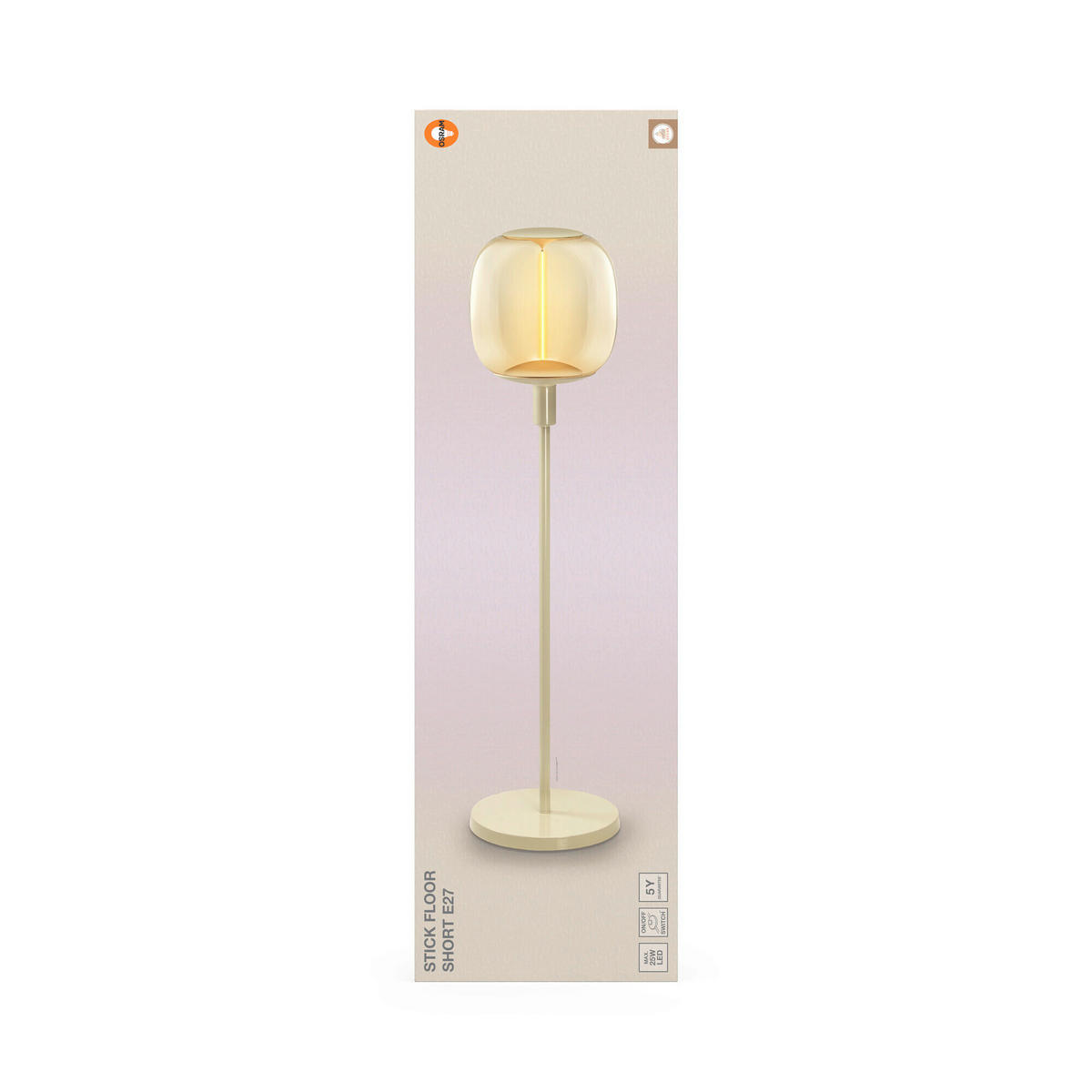 TISCHLEUCHTE 26/78 cm   - Beige, Basics, Metall (26/78cm) - Osram