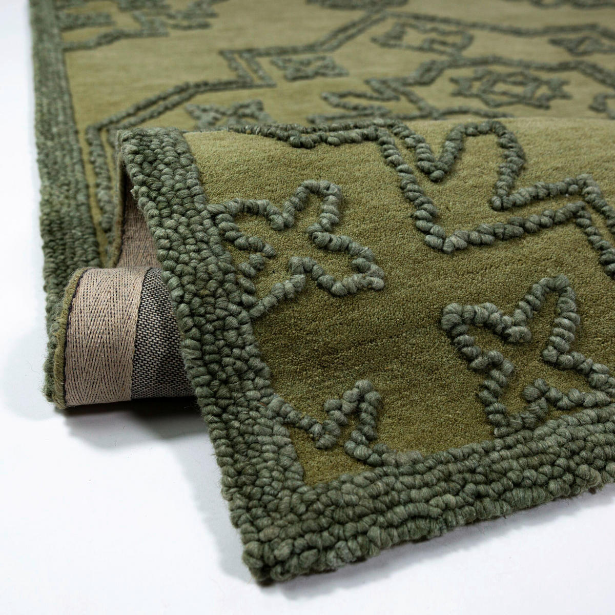 WOLLTEPPICH 160/230 cm Grün  - Grün, Basics, Textil (160/230cm) - Flair Rugs