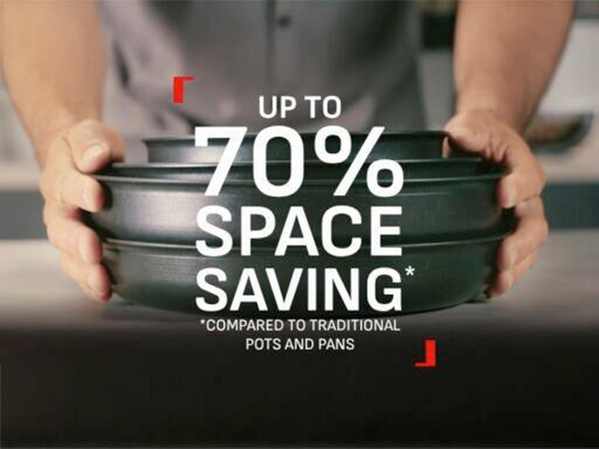 SET LONACA ZA KUHANJE 8/1  Excellence plus Ingenio  - crna, Basics, metal - Tefal