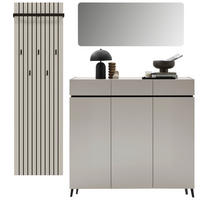 GARDEROBE 3-teilig  in 196/200/40 cm  - Kaschmir, Design, Holzwerkstoff (196/200/40cm) - Voleo