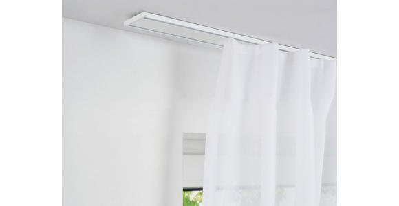 VORHANGSCHIENE - Weiß, Basics, Metall (250/5,5/0,7cm) - Homeware